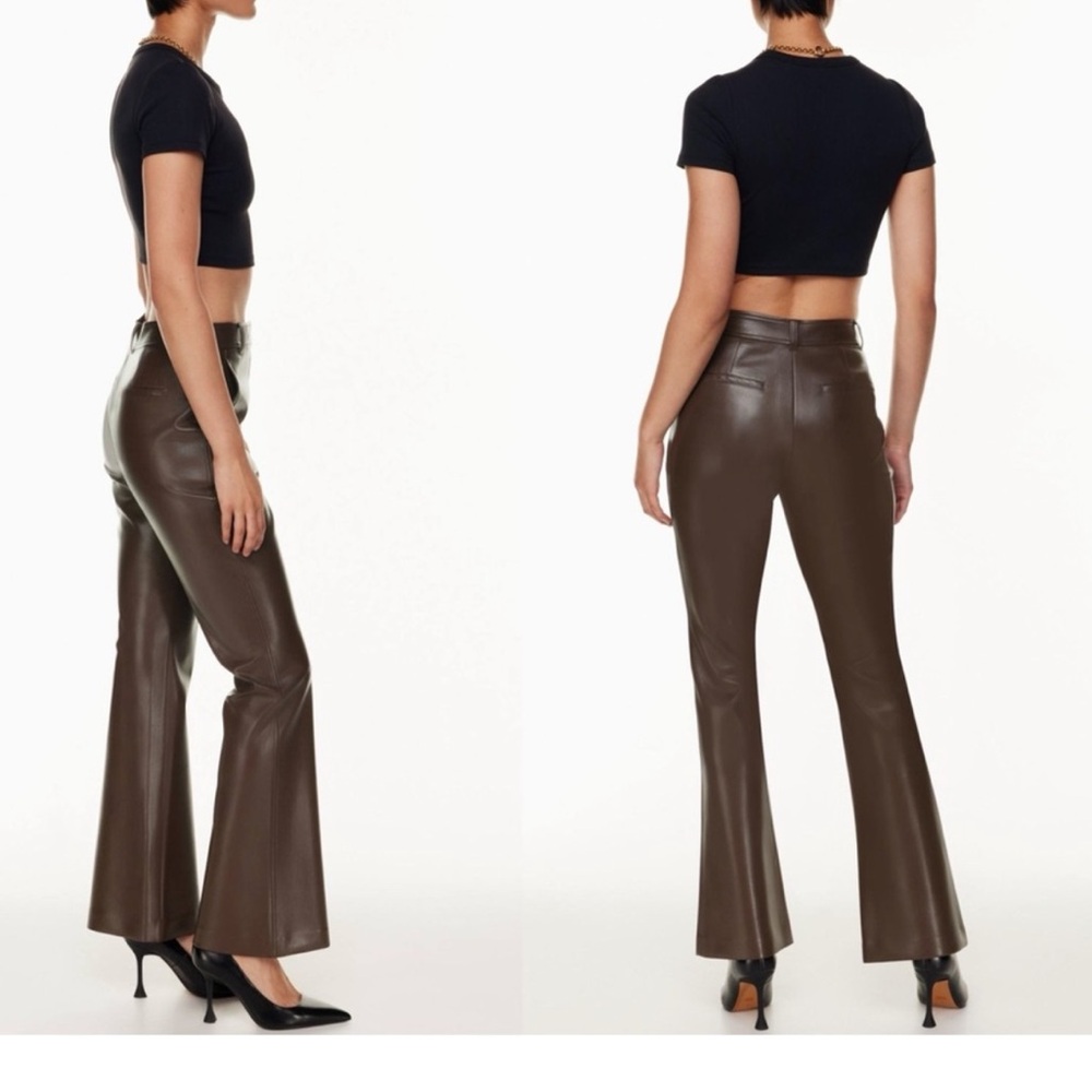 BABATON Program Vegan Leather Pant Size 2 - Picture 3 of 11